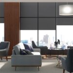 پرده خانه - سان اسکرین شید رول ss21 - پرده اداری -پرده برقی - قابلیت تنظیم نور