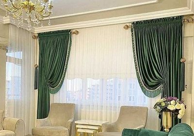 ریل مینیمال - تور - تمام تور سفید - پذیرایی - نخ