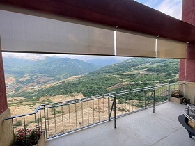 پرده اوت دور - بالکن - کرم - اسکرین