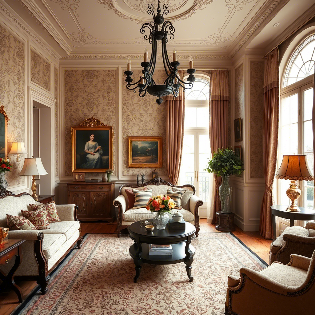 بهترین پرده با دکورایسون کلاسیک